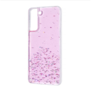 Чехол WAVE Confetti Case (TPU) Samsung Galaxy S21 pink